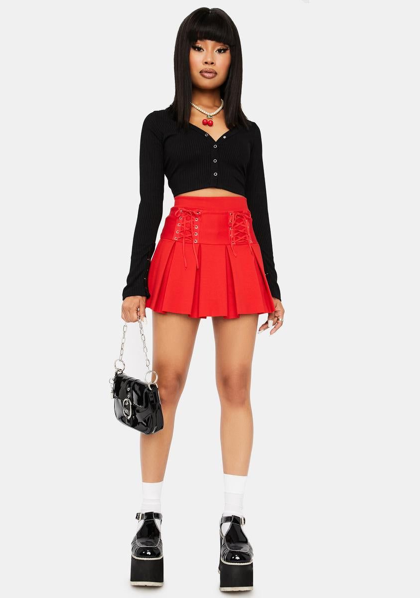 Ruby Modern School Girl Pleated Skort sold by Dolls Kill product image thumbnail 3