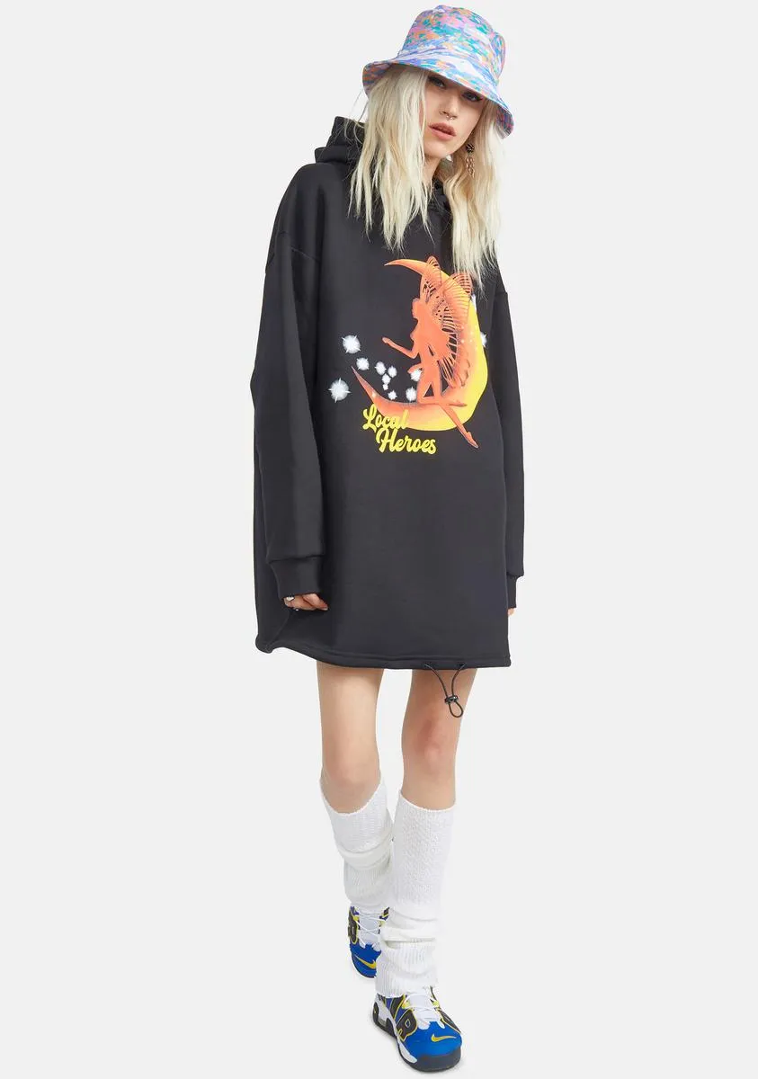 Magic Hell Off Hoodie Dress sold by Dolls Kill product image thumbnail 3