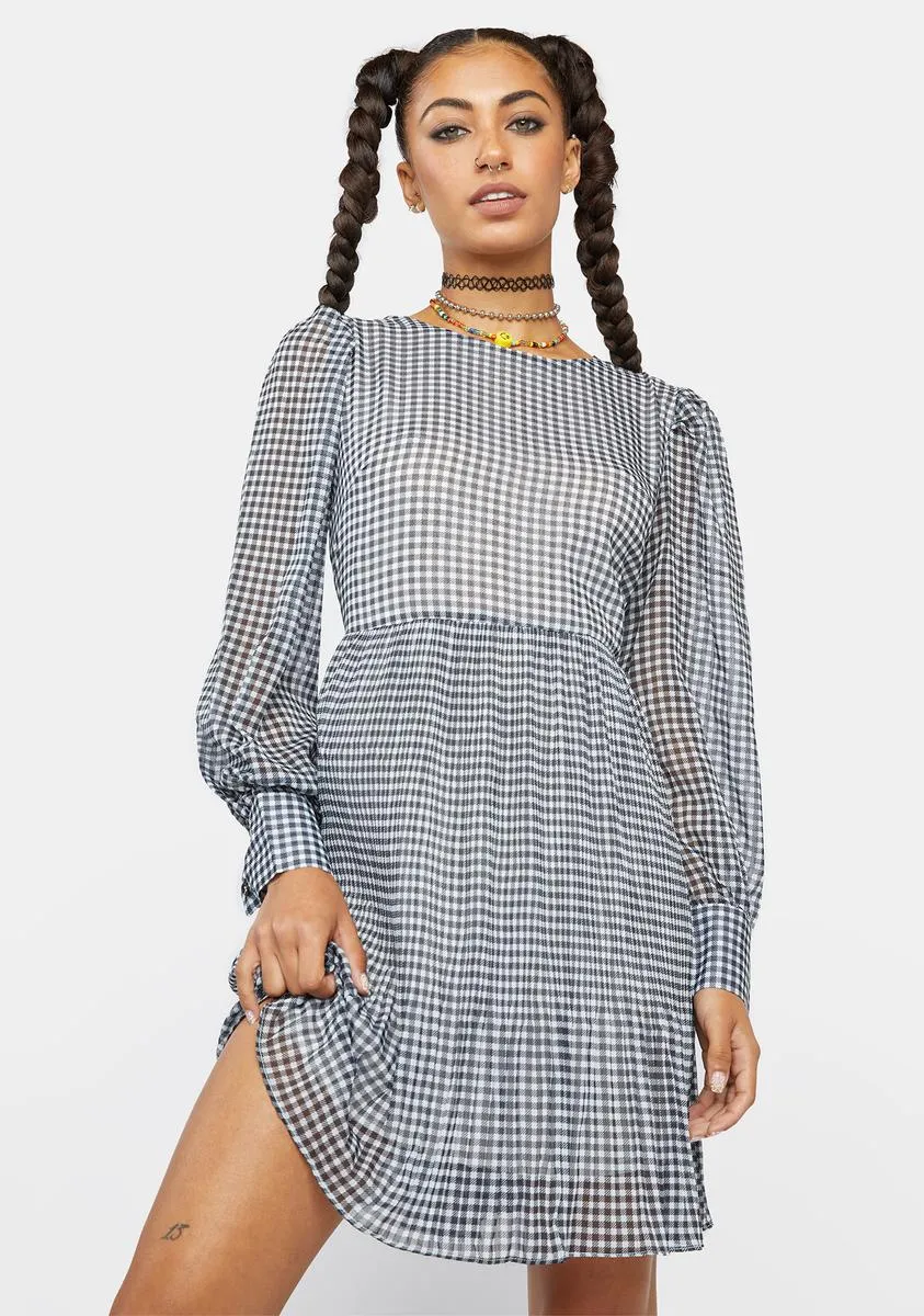 Hello There Gingham Dress sold by Dolls Kill