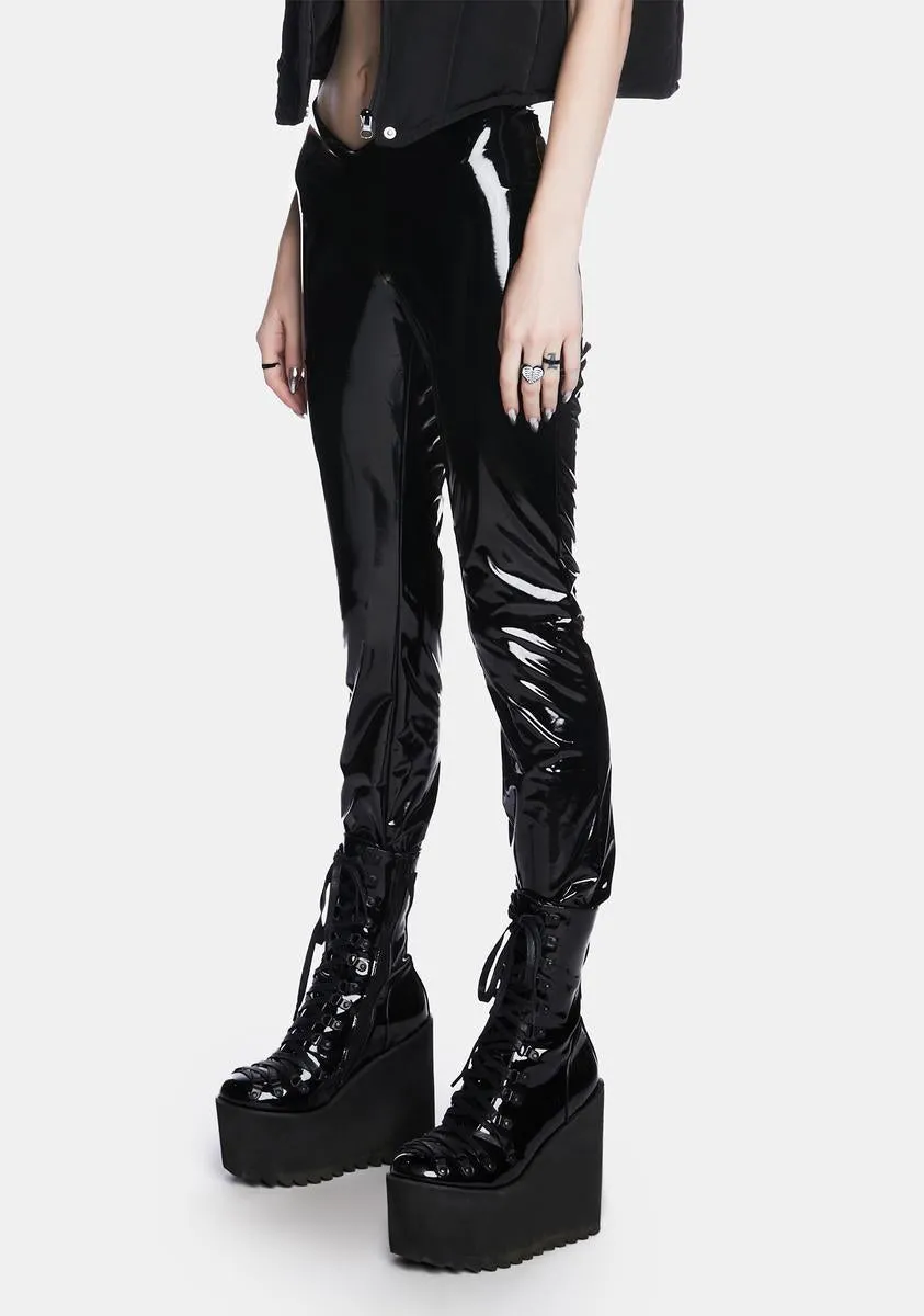 Rockstar Lifestyle Vinyl Leggings sold by Dolls Kill product image thumbnail 3