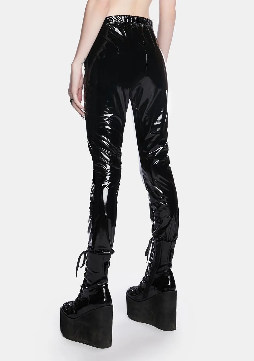 Rockstar Lifestyle Vinyl Leggings sold by Dolls Kill product image thumbnail 4
