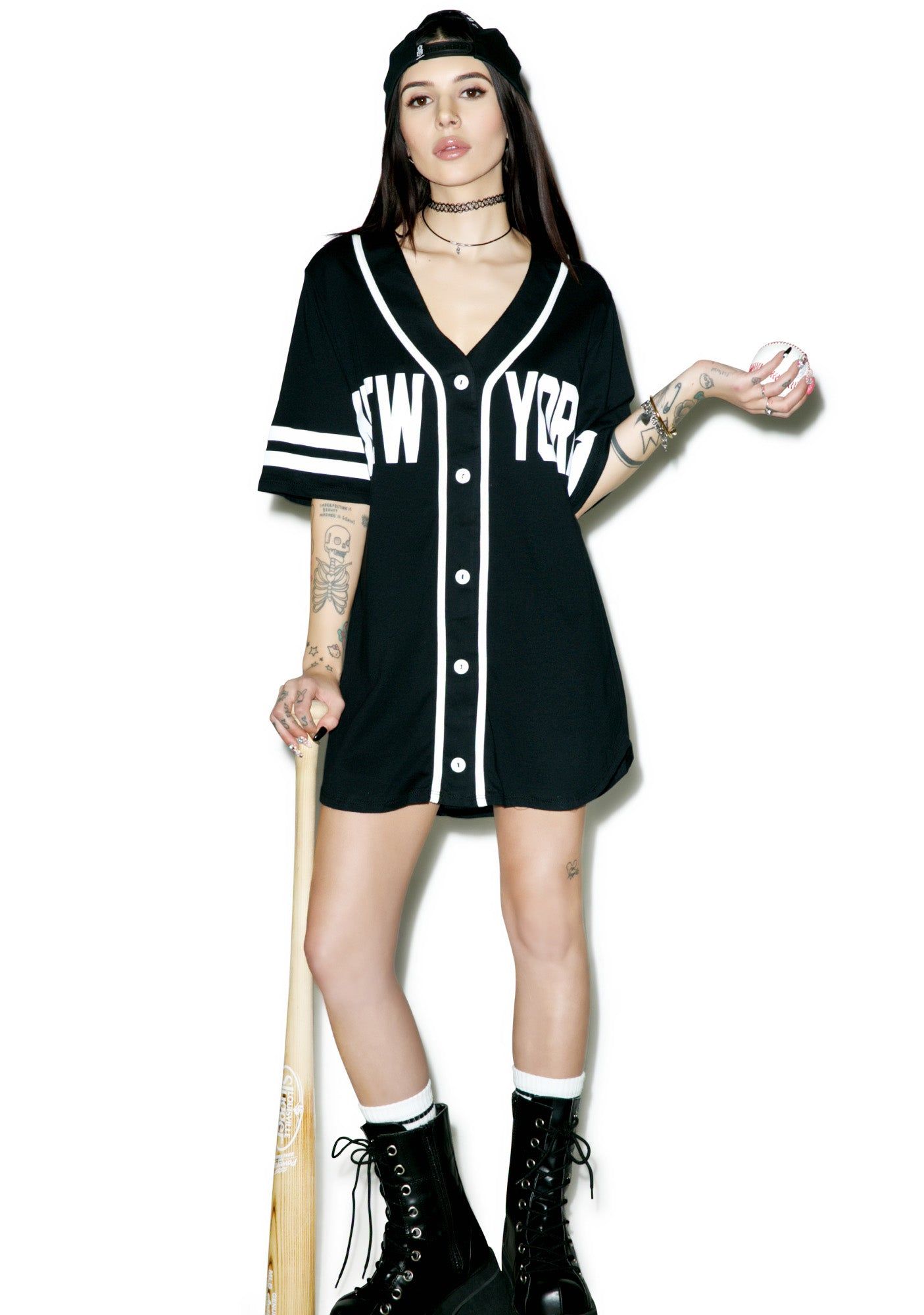 Empire State Jersey Tee sold by Dolls Kill product image thumbnail 4