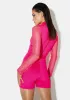 Hottie Fine As Wine Fishnet Romper sold by Dolls Kill