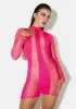 Hottie Fine As Wine Fishnet Romper sold by Dolls Kill