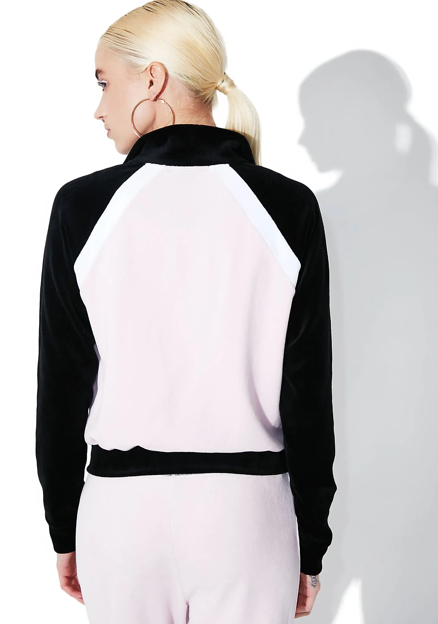 Velour Color Blocked Zip Up sold by Dolls Kill product image thumbnail 5