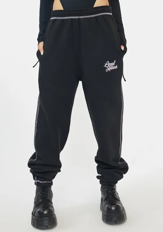 Booyah Off Black Sweatpants sold by Dolls Kill