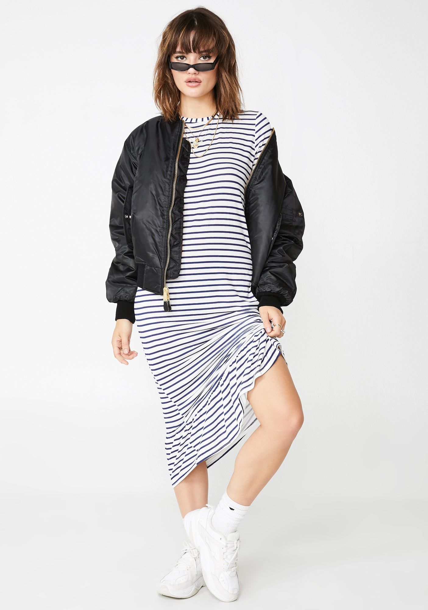 Striped Midi Shift Dress sold by Dolls Kill product image thumbnail 3