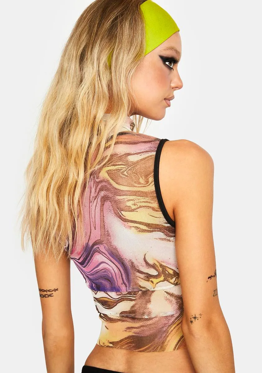 Personal Guide Mesh Tank Top sold by Dolls Kill product image thumbnail 4