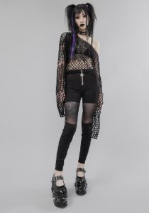 Pray For Evil Mesh Leggings sold by Dolls Kill