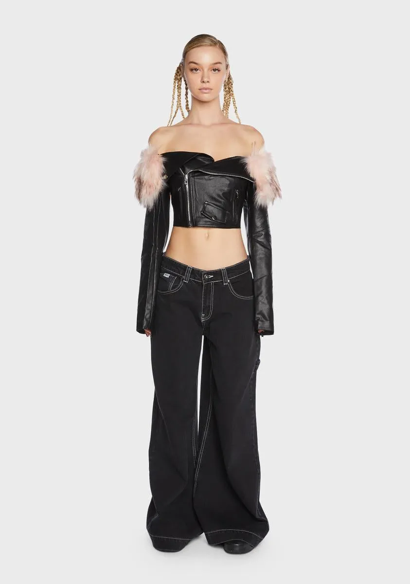 Dangerous Flirt Moto Jacket sold by Dolls Kill