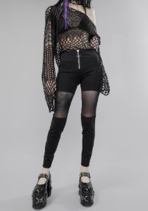Pray For Evil Mesh Leggings sold by Dolls Kill