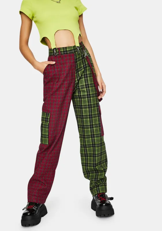 Goof Plaid Cargo Pants sold by Dolls Kill