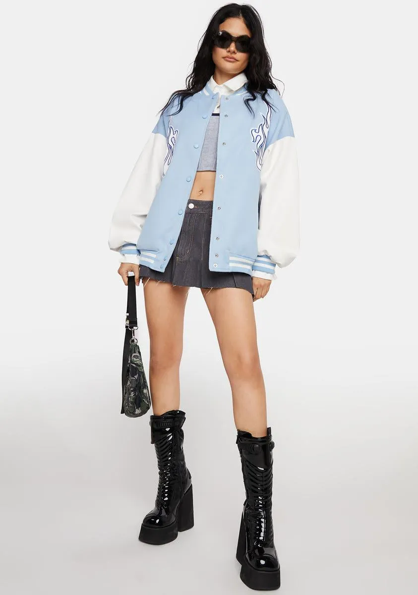 For The Team Oversized Bomber Jacket sold by Dolls Kill product image thumbnail 4