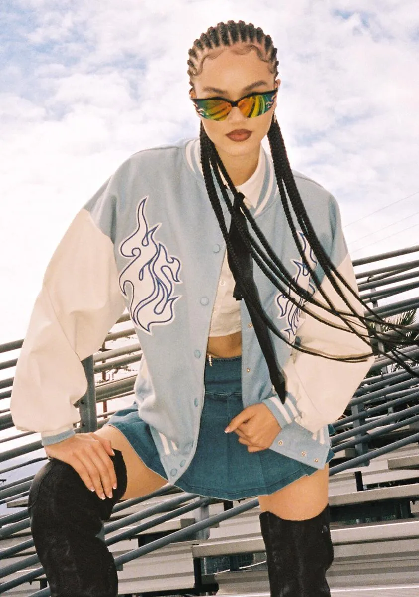 For The Team Oversized Bomber Jacket sold by Dolls Kill