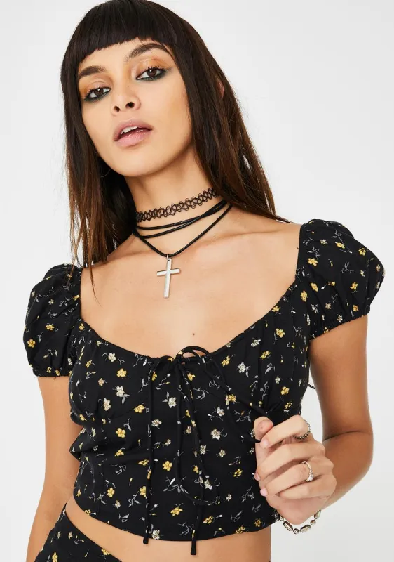 Mazu Crop Top sold by Dolls Kill