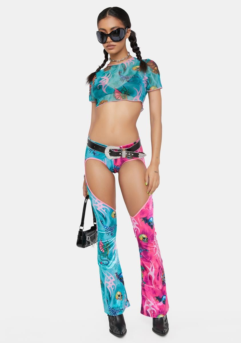 Mesh Crop Top sold by Dolls Kill product image thumbnail 2