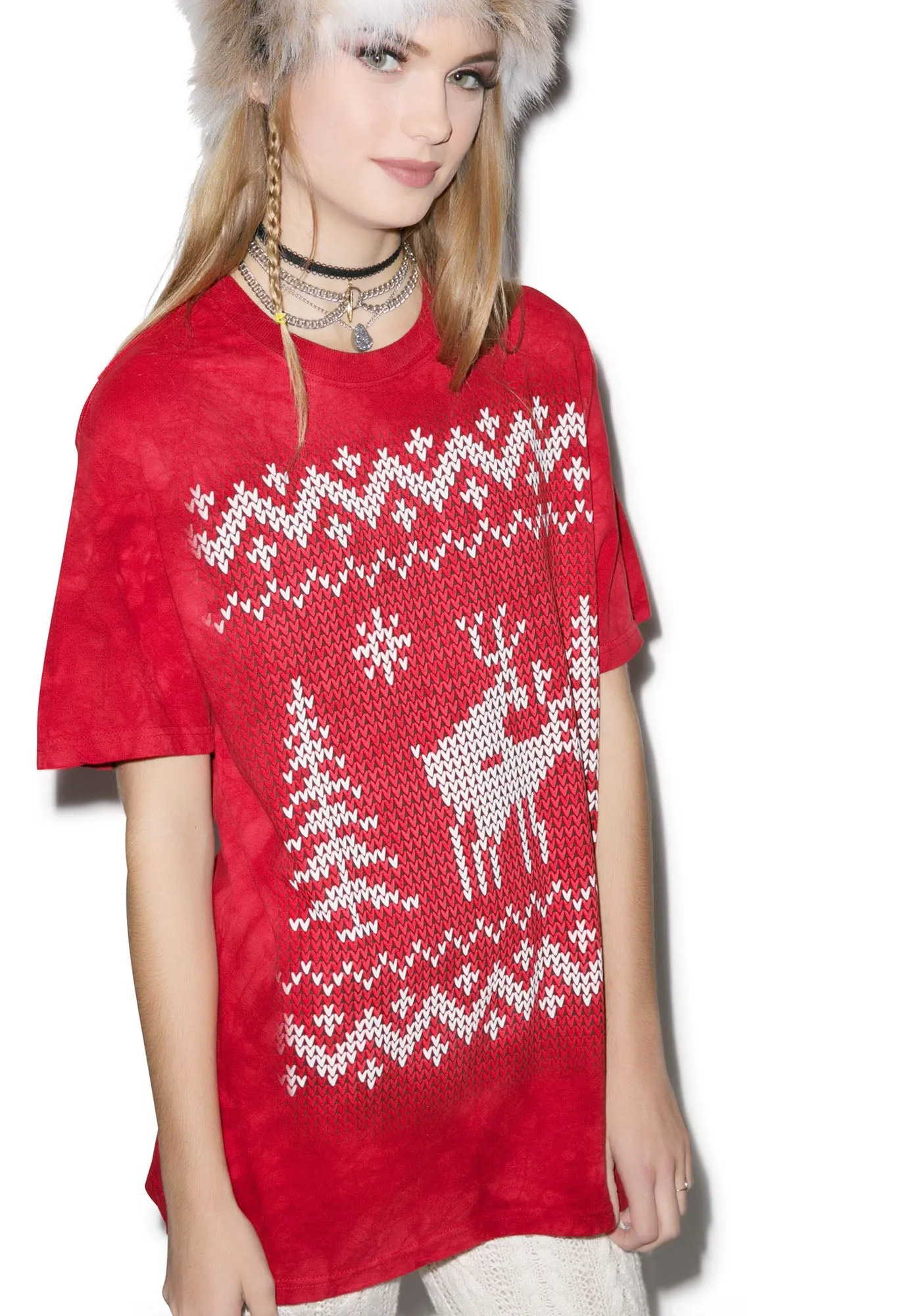 Naughty Reindeer Tee sold by Dolls Kill product image thumbnail 4