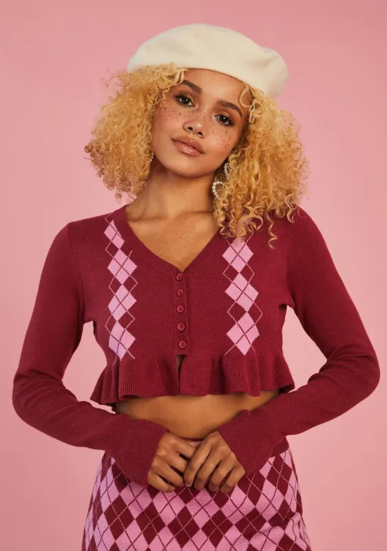 Morning Musings Argyle Sweater sold by Dolls Kill