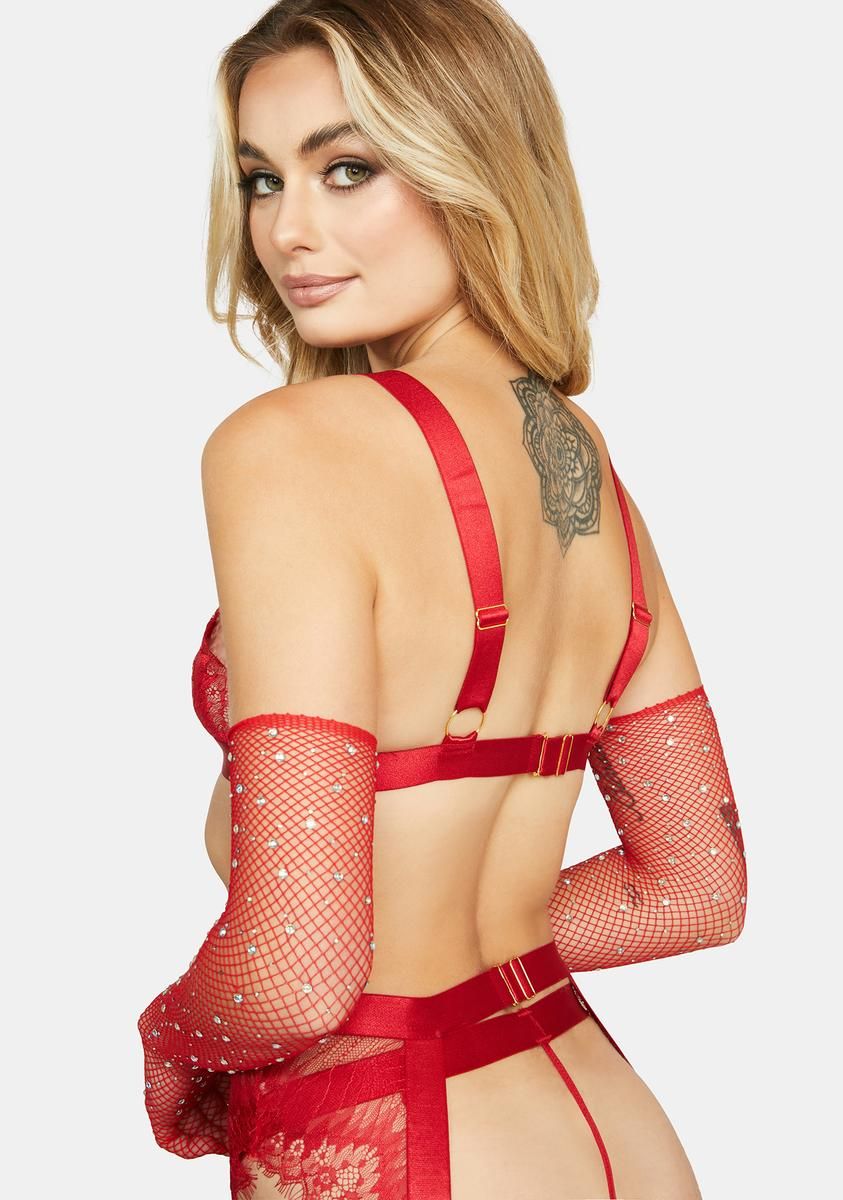 Janet Lace Three Piece Lingerie Set sold by Dolls Kill product image thumbnail 4