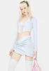 Aqua Wasted On U Ruched Skirt Set sold by Dolls Kill
