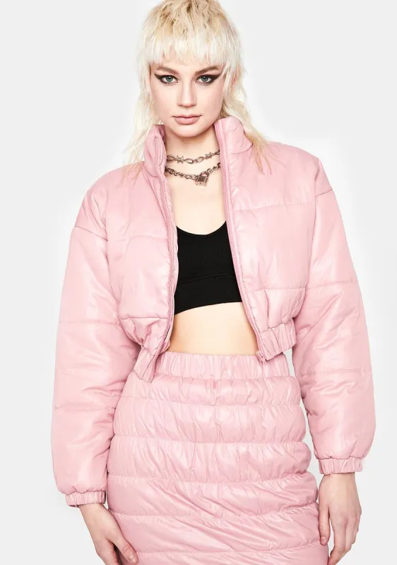 Sweet For Good Days Puffer Jacket sold by Dolls Kill