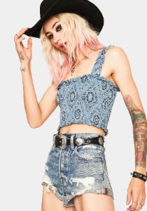 Try Your Luck Cropped Tank sold by Dolls Kill