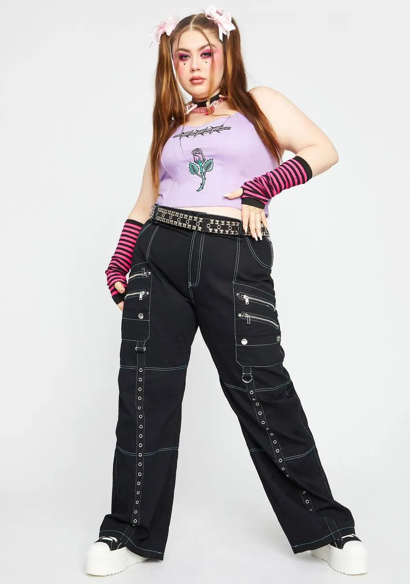 Plus Tacks For Snacks Corset Crop Top sold by Dolls Kill product image thumbnail 3