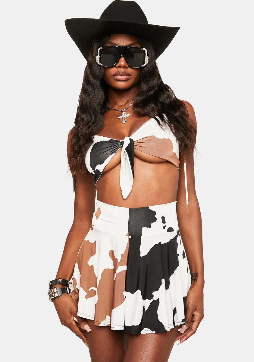 Don’t Have A Cow Skater Skirt sold by Dolls Kill product image thumbnail 2