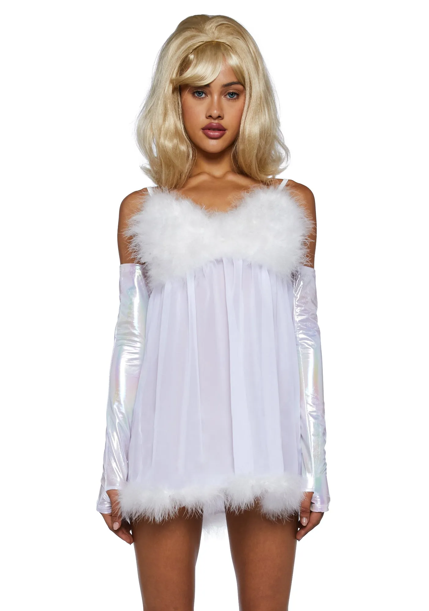 Fembot Babe Costume Set - White sold by Dolls Kill