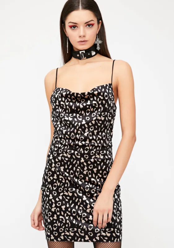 Pretty Purrrfect Leopard Dress sold by Dolls Kill