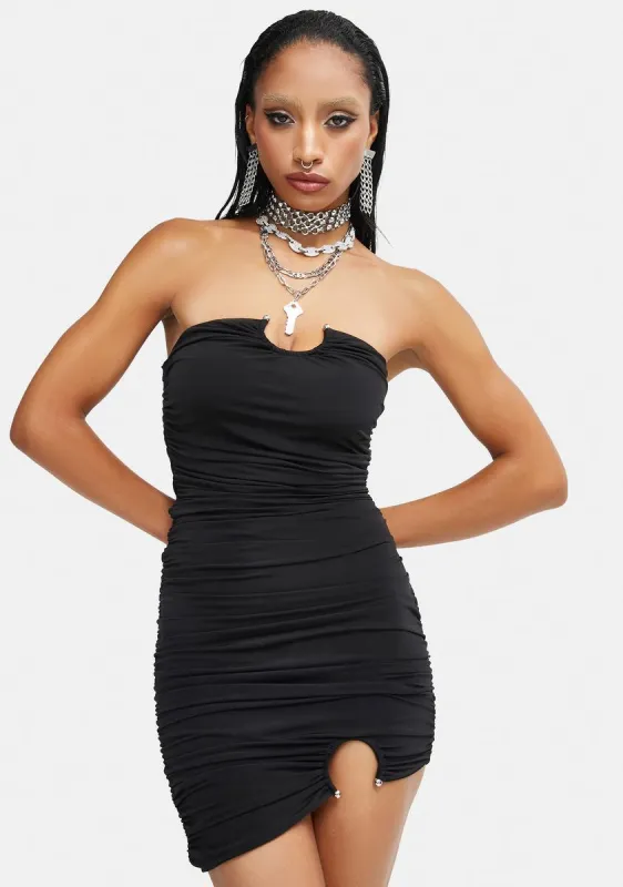 So Irresistible Strapless Mini Dress sold by Dolls Kill