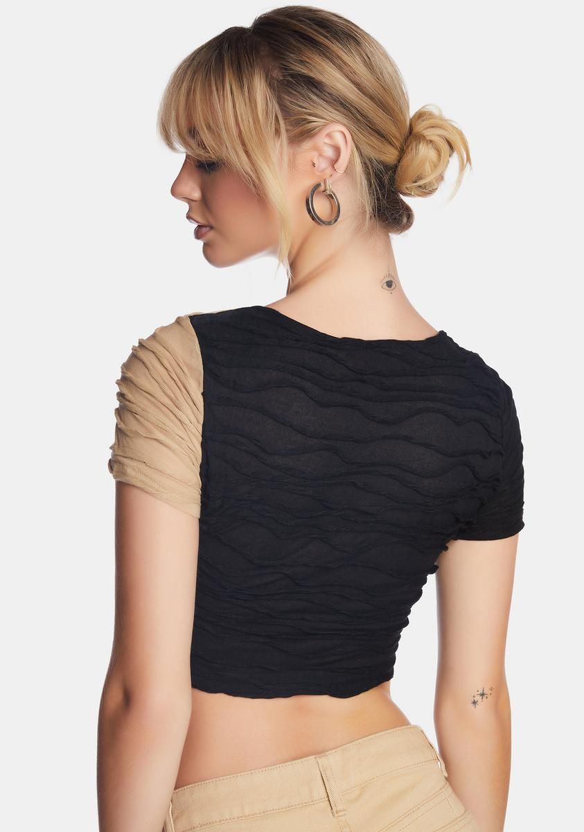 Cyber Stalk Crop Top sold by Dolls Kill product image thumbnail 4