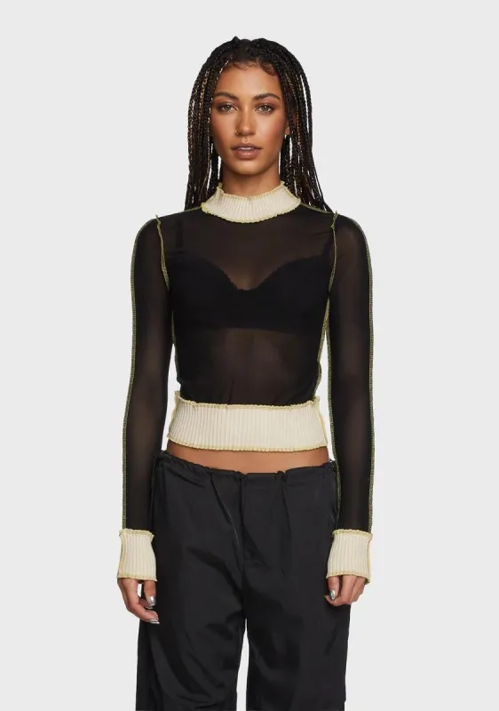 Expose The Truth Mesh Top sold by Dolls Kill