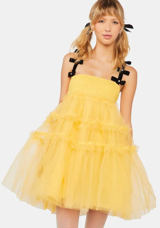 Moonlight Meadow Tulle Mini Dress sold by Dolls Kill