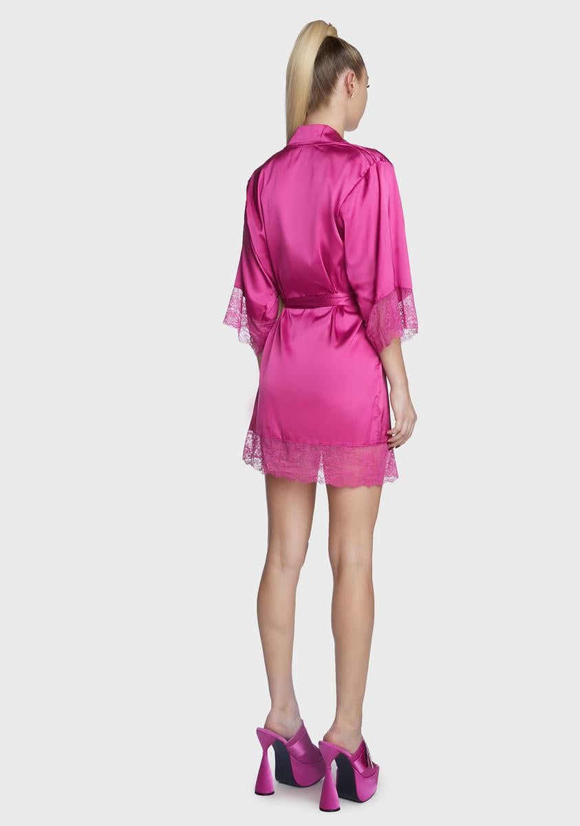 Royal Duty Silky Robe sold by Dolls Kill product image thumbnail 4