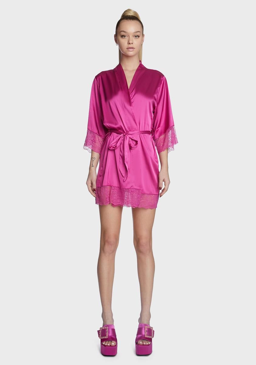 Royal Duty Silky Robe sold by Dolls Kill product image thumbnail 3