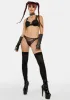 WW x Sammi Lace & Mesh Strappy Thong sold by Dolls Kill