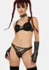 WW x Sammi Lace & Mesh Strappy Thong sold by Dolls Kill