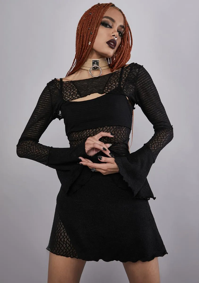 Incantation Nation Dress And Shrug Set sold by Dolls Kill