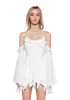 Fairy Delights Ruffled Handkerchief Dress - White sold by Dolls Kill