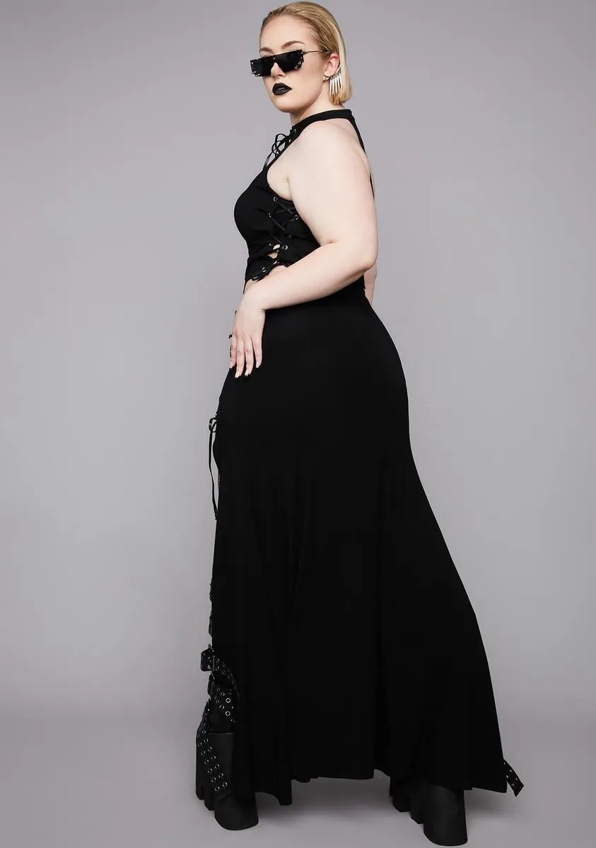 Plus Glitch In The Matrix Maxi Skirt sold by Dolls Kill product image thumbnail 4