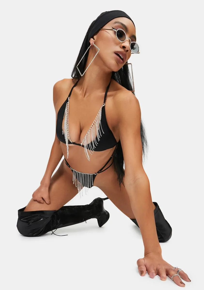 Naughty Girl Rhinestone Bodysuit sold by Dolls Kill product image thumbnail 2