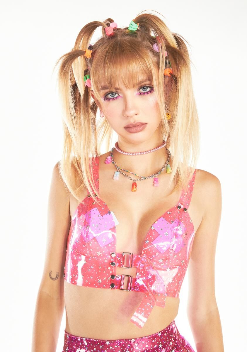 Chasing Starlight Vinyl Bustier sold by Dolls Kill