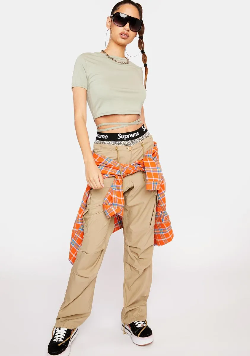 Sage Colette Crop Top sold by Dolls Kill product image thumbnail 3