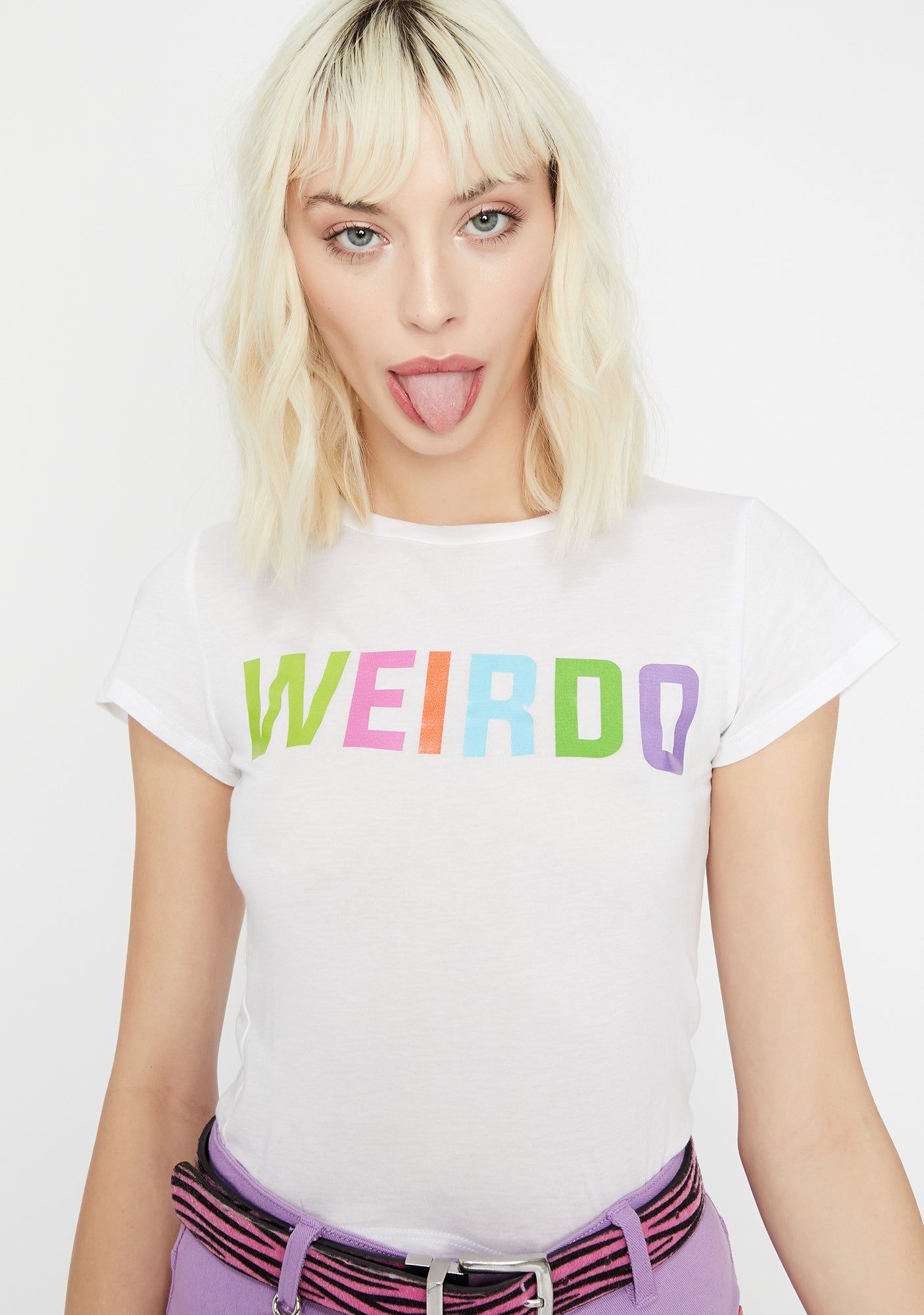 Weirdo Gang Cropped Tee sold by Dolls Kill