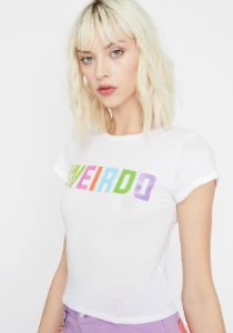 Weirdo Gang Cropped Tee sold by Dolls Kill
