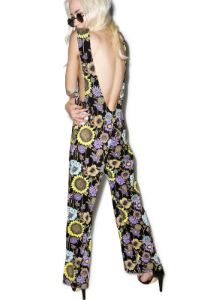Flower Power Jumpsuit sold by Dolls Kill