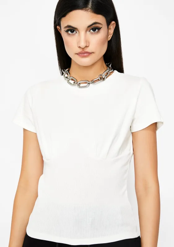 Icy Brace Urself Corset Tee sold by Dolls Kill