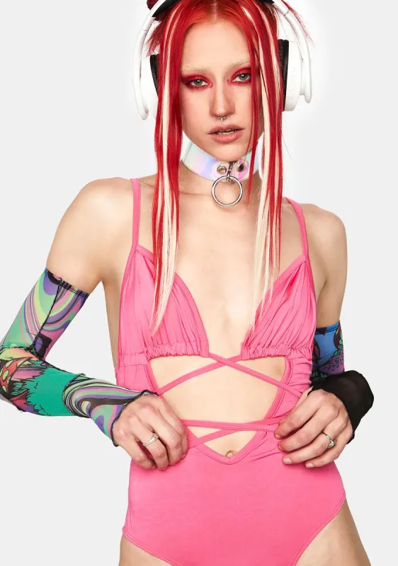 Pixie Mind Cut-Out Bodysuit sold by Dolls Kill