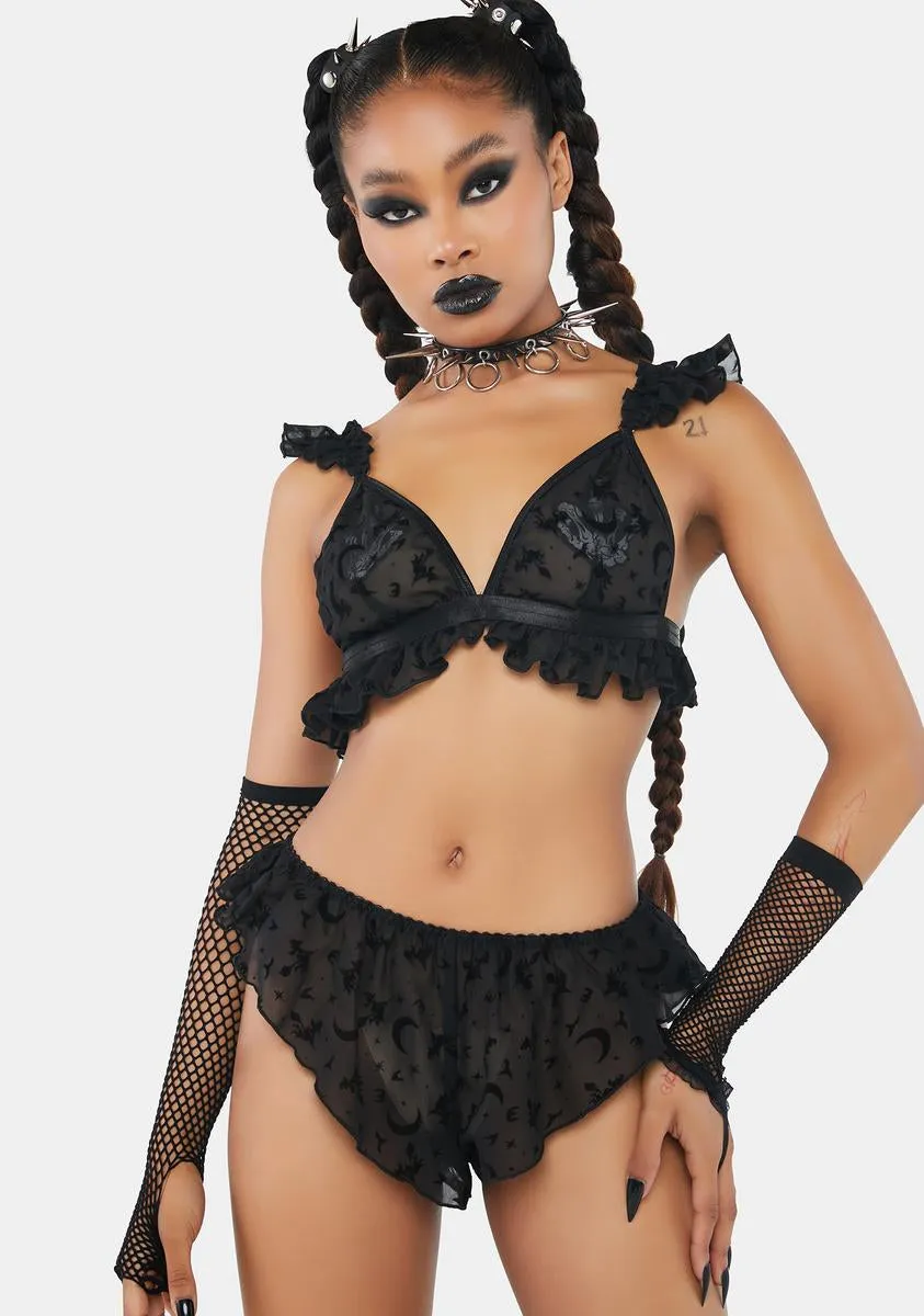 Witch You Were Here Lingerie Set sold by Dolls Kill